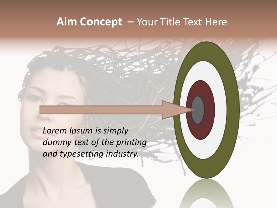 Attractive  Hair PowerPoint Template