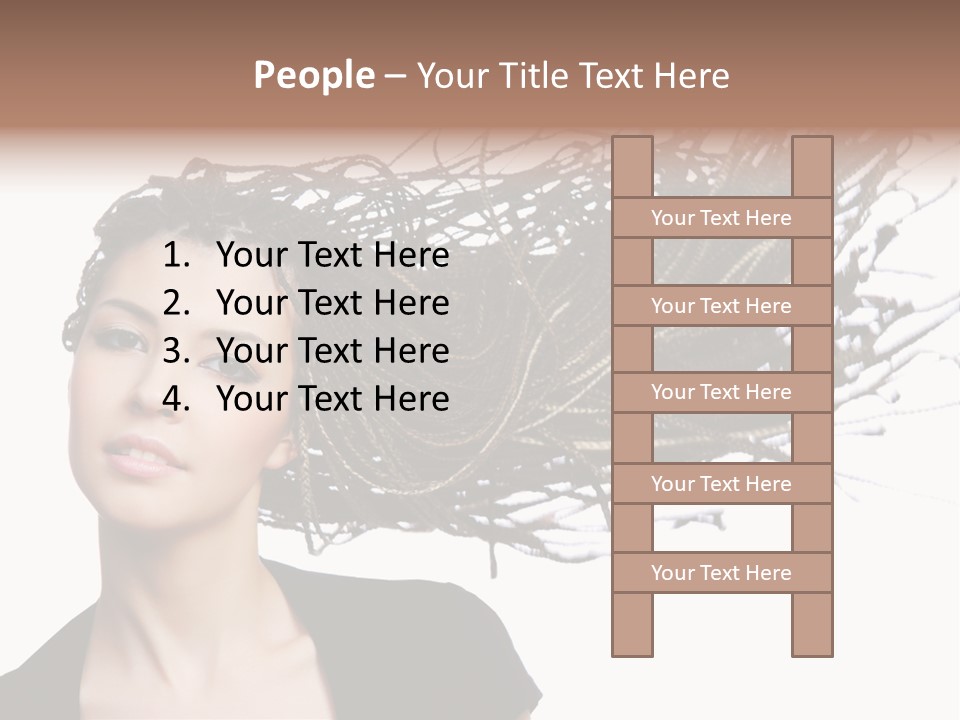 Attractive  Hair PowerPoint Template