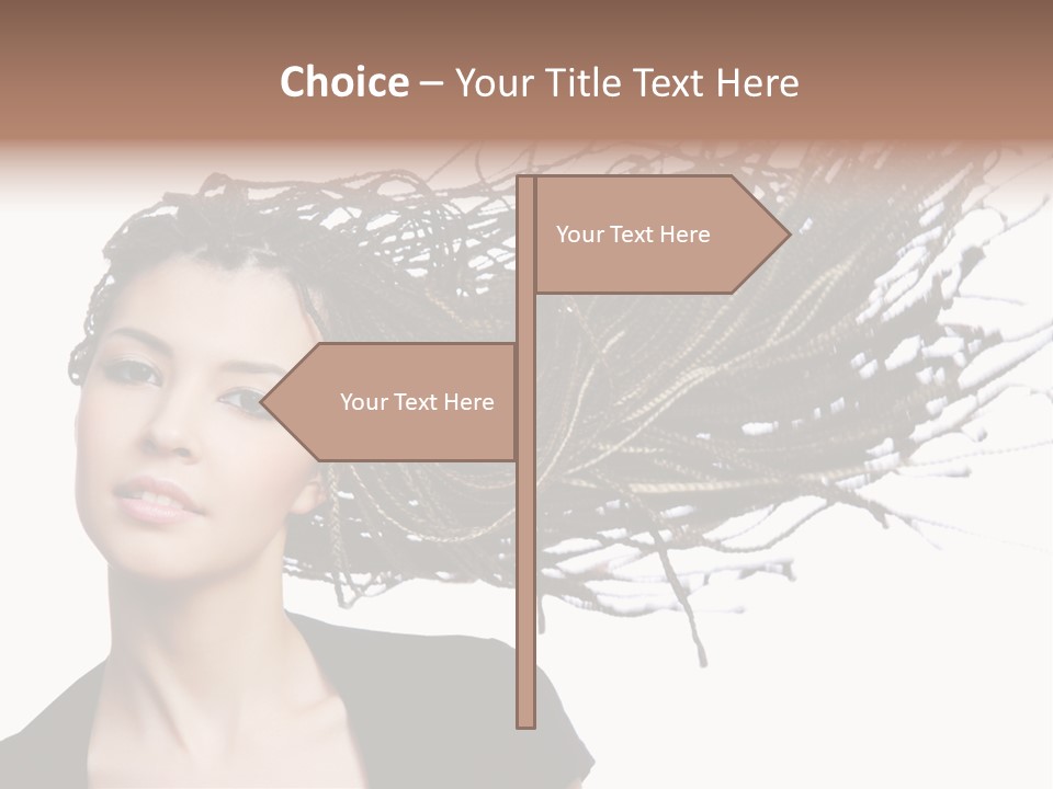 Attractive  Hair PowerPoint Template