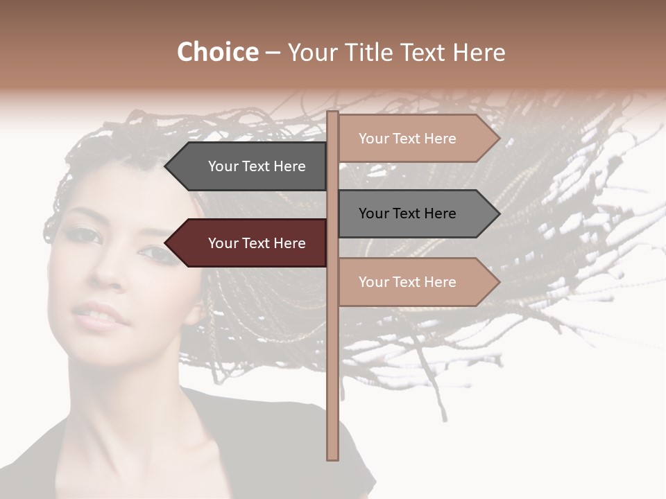 Attractive  Hair PowerPoint Template