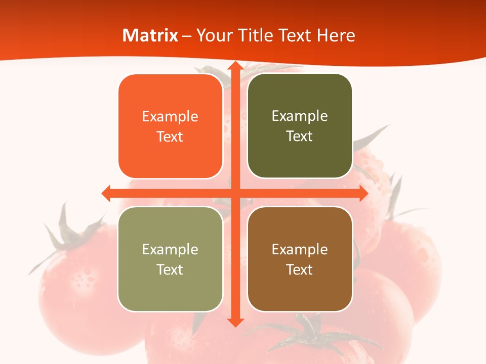 A Bunch Of Tomatoes On A White Background PowerPoint Template