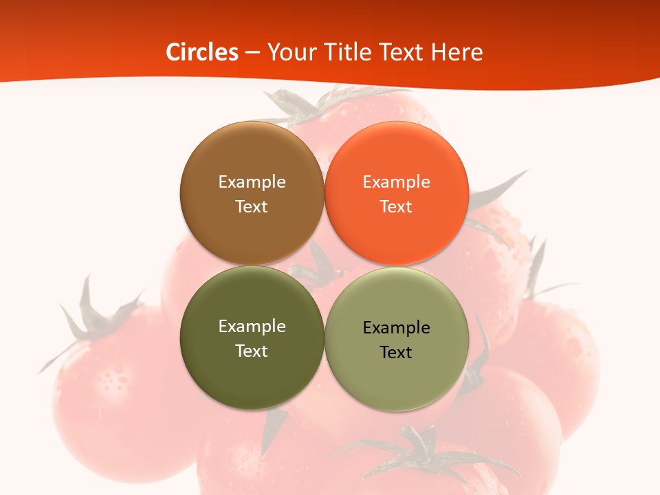 A Bunch Of Tomatoes On A White Background PowerPoint Template
