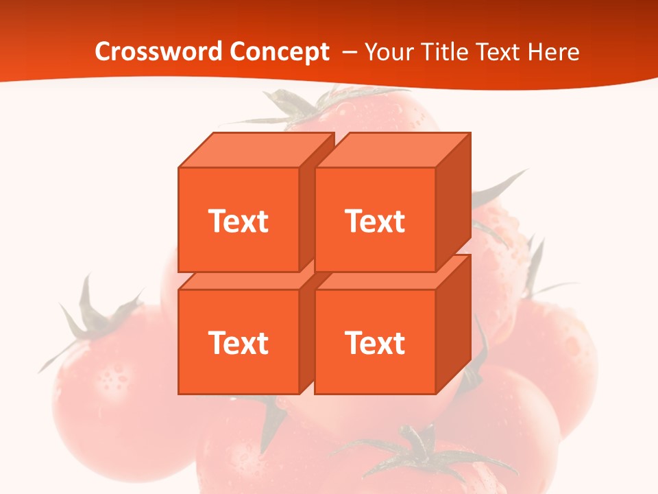 A Bunch Of Tomatoes On A White Background PowerPoint Template