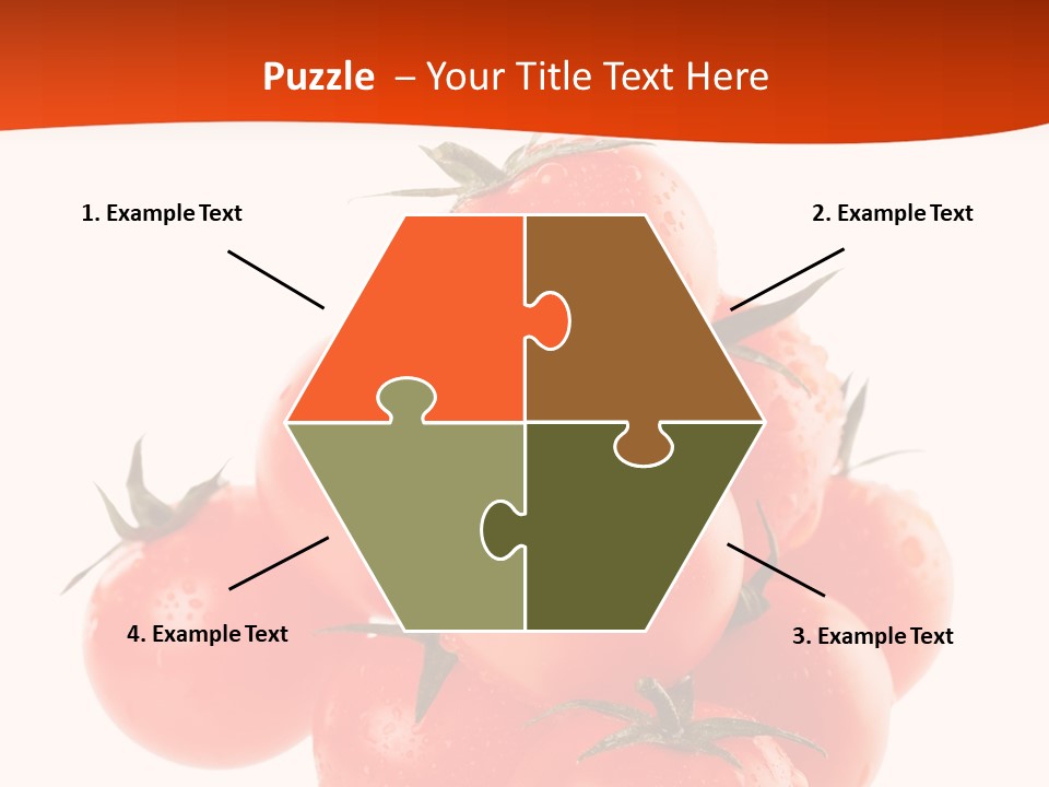 A Bunch Of Tomatoes On A White Background PowerPoint Template