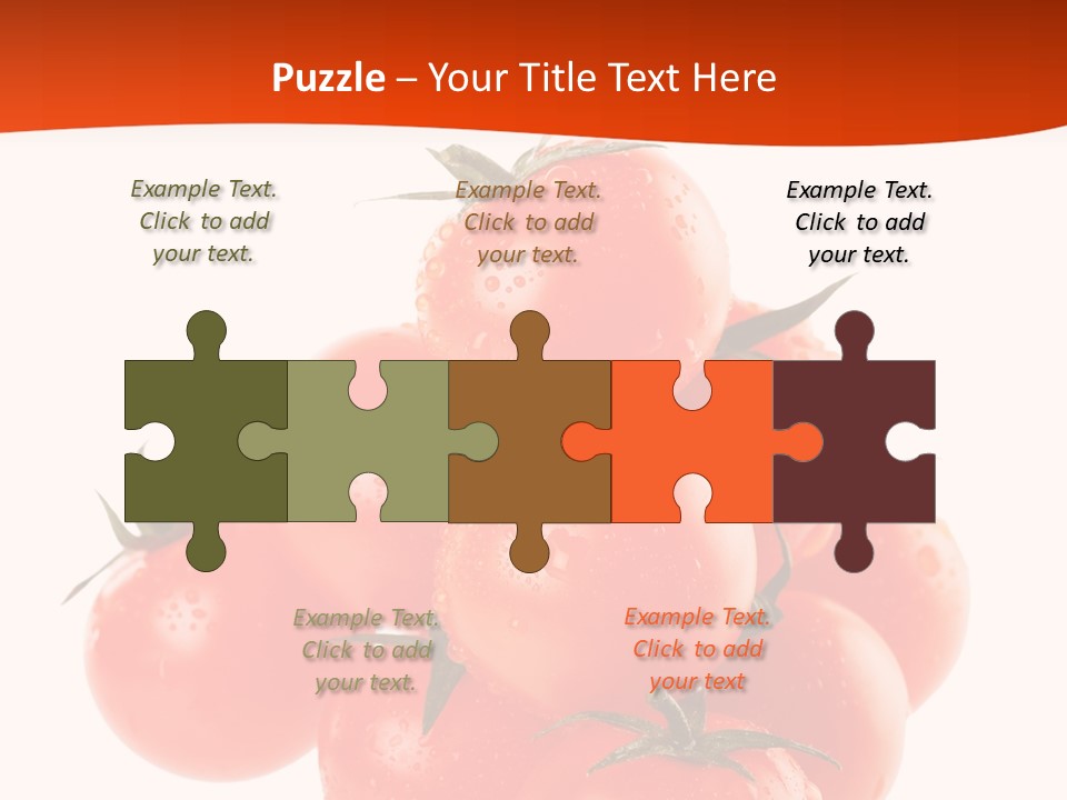 A Bunch Of Tomatoes On A White Background PowerPoint Template