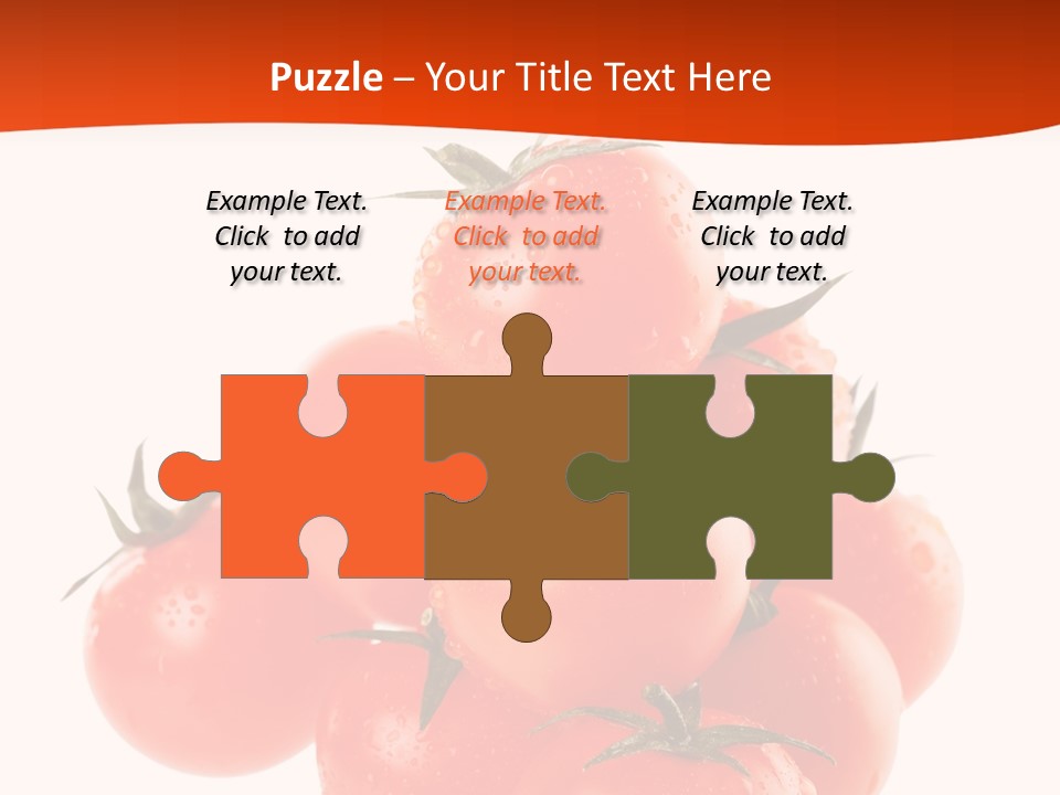 A Bunch Of Tomatoes On A White Background PowerPoint Template