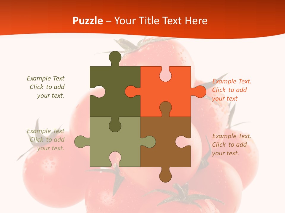 A Bunch Of Tomatoes On A White Background PowerPoint Template