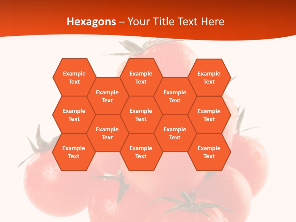 A Bunch Of Tomatoes On A White Background PowerPoint Template