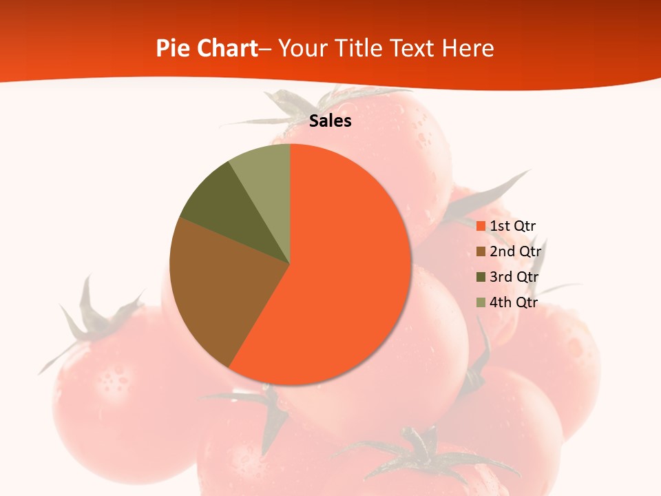 A Bunch Of Tomatoes On A White Background PowerPoint Template