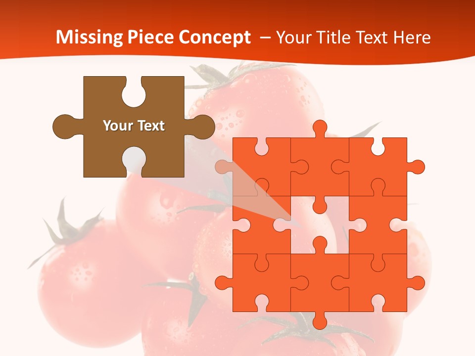 A Bunch Of Tomatoes On A White Background PowerPoint Template