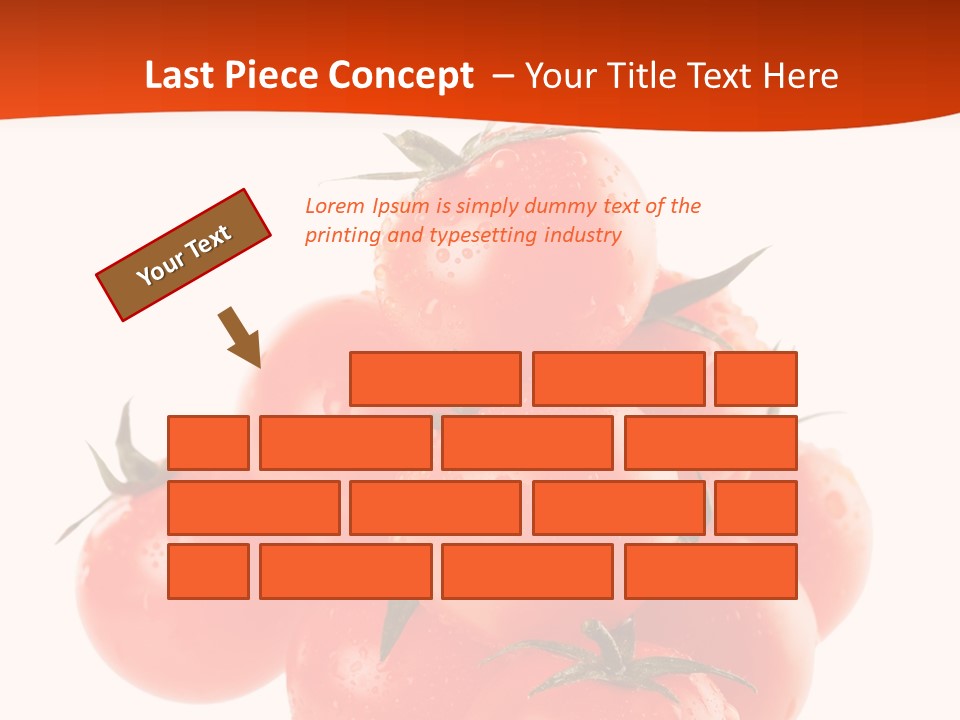 A Bunch Of Tomatoes On A White Background PowerPoint Template
