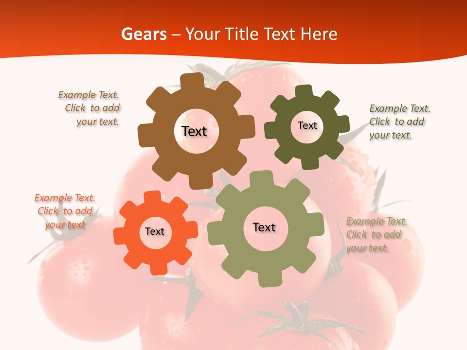 A Bunch Of Tomatoes On A White Background PowerPoint Template