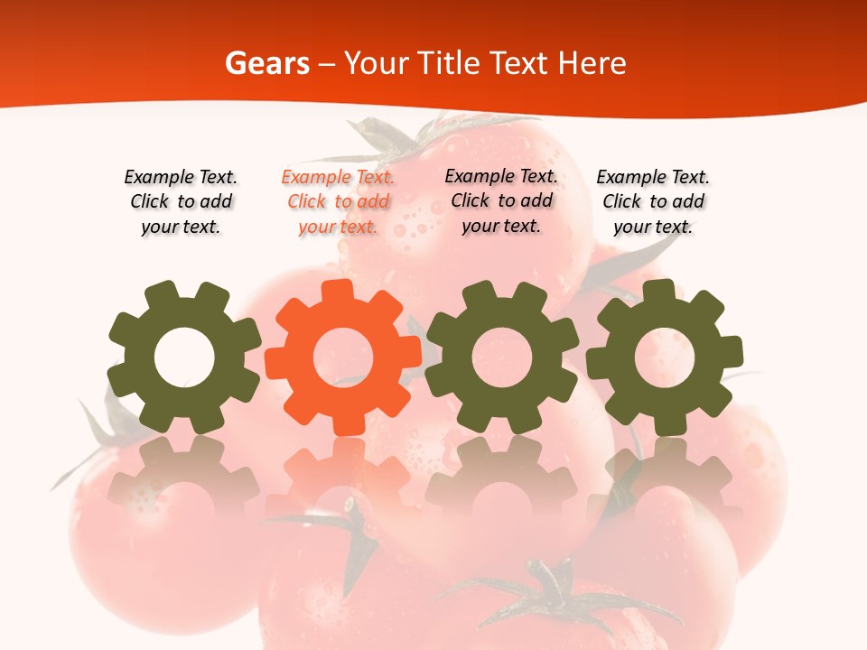 A Bunch Of Tomatoes On A White Background PowerPoint Template