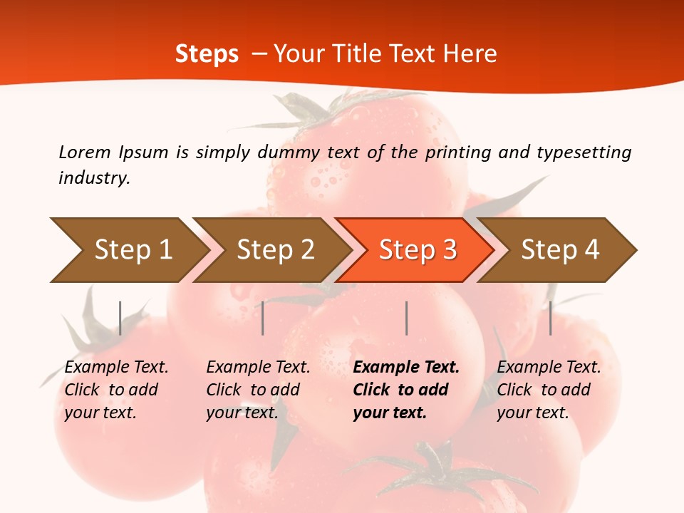 A Bunch Of Tomatoes On A White Background PowerPoint Template