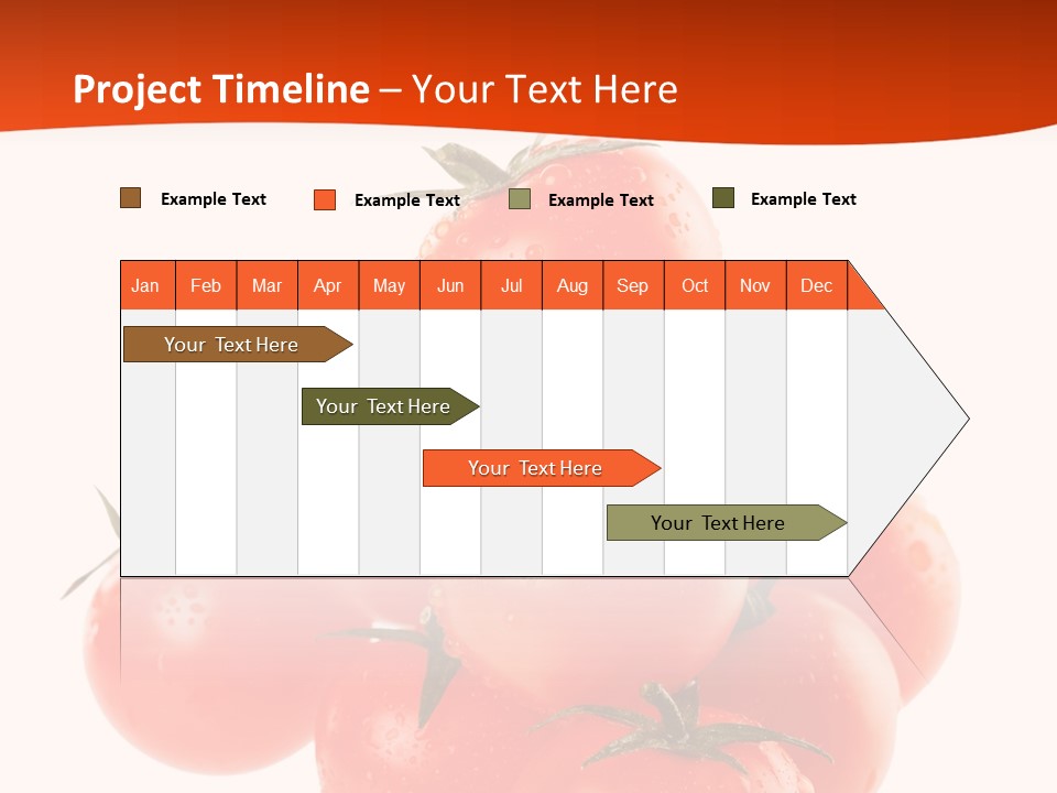 A Bunch Of Tomatoes On A White Background PowerPoint Template
