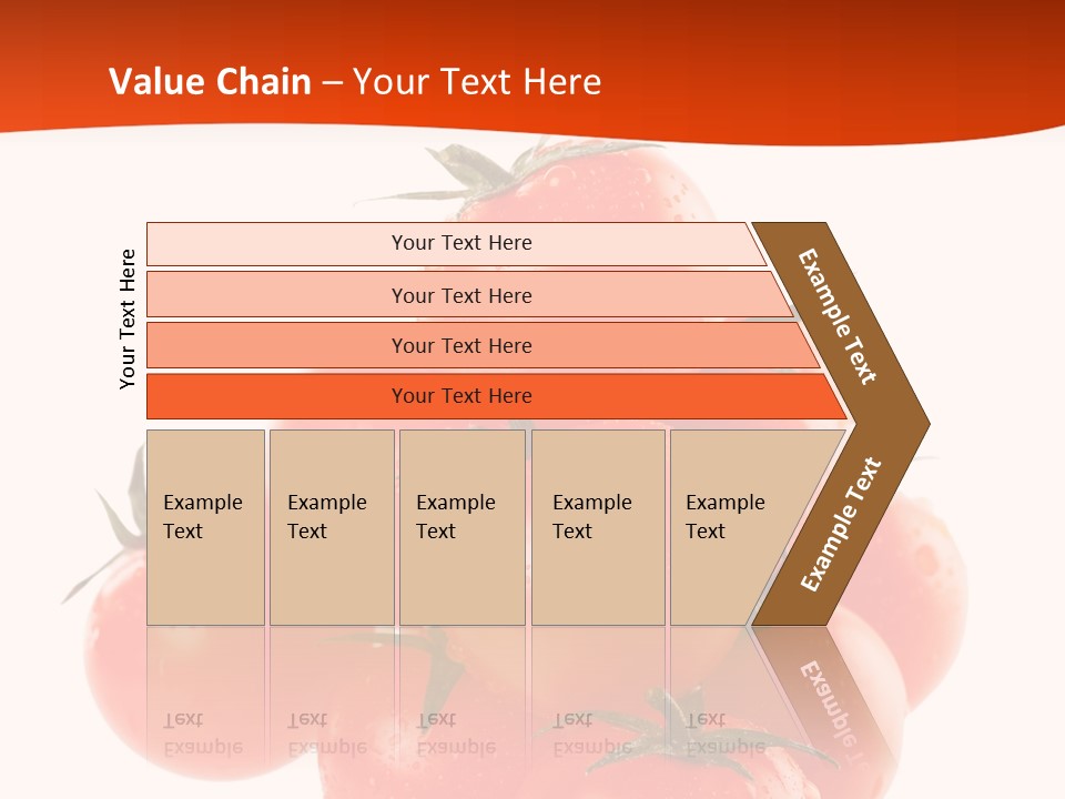 A Bunch Of Tomatoes On A White Background PowerPoint Template