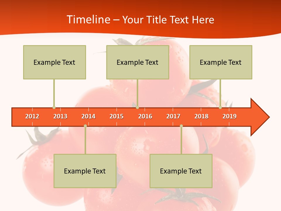 A Bunch Of Tomatoes On A White Background PowerPoint Template