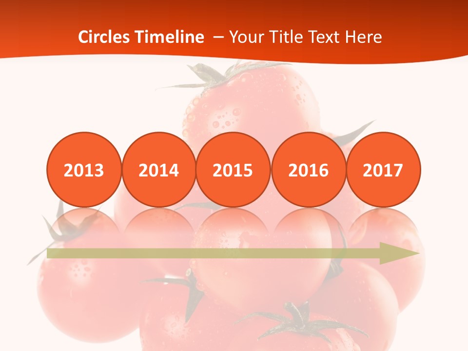 A Bunch Of Tomatoes On A White Background PowerPoint Template