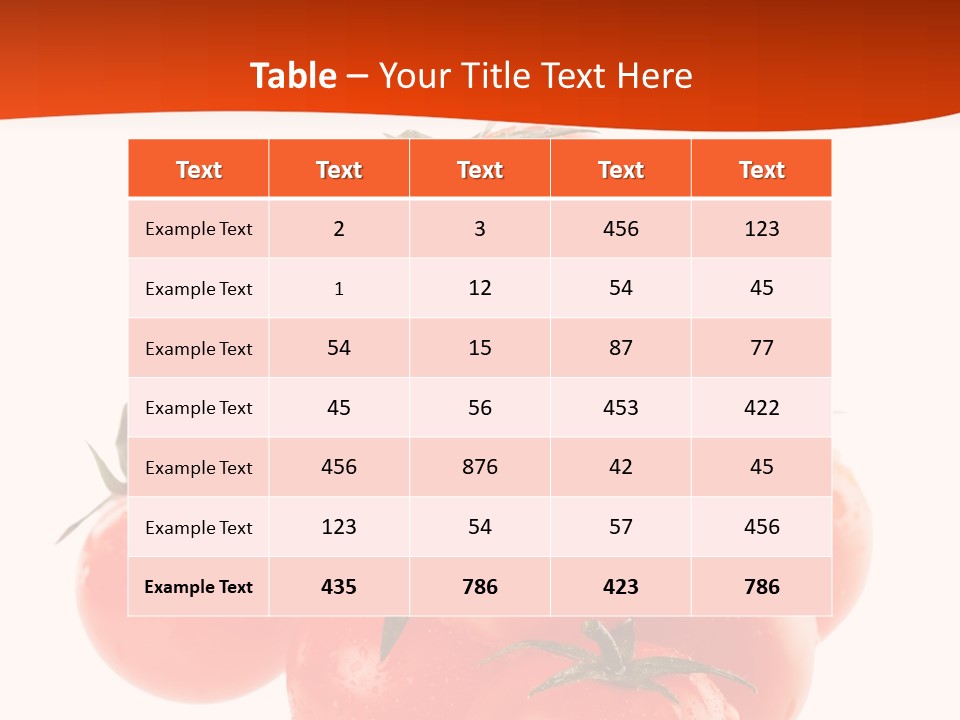 A Bunch Of Tomatoes On A White Background PowerPoint Template