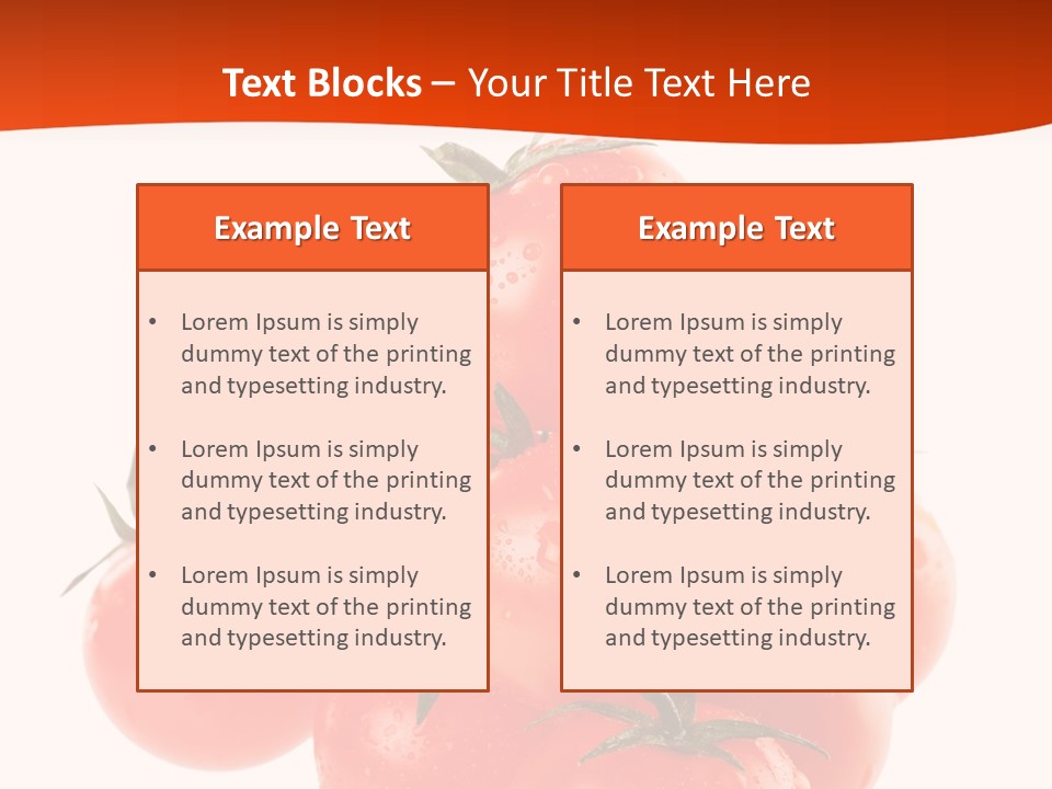 A Bunch Of Tomatoes On A White Background PowerPoint Template