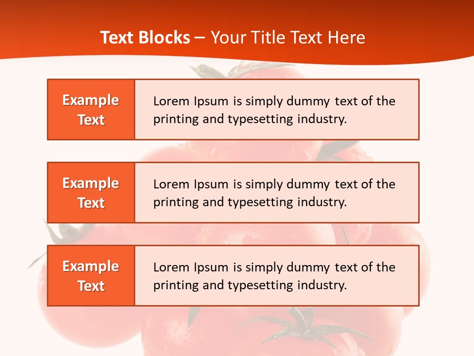 A Bunch Of Tomatoes On A White Background PowerPoint Template