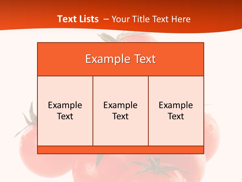 A Bunch Of Tomatoes On A White Background PowerPoint Template