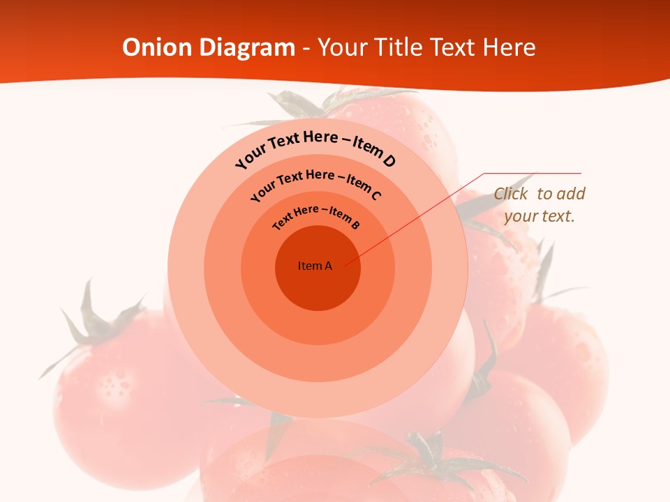 A Bunch Of Tomatoes On A White Background PowerPoint Template