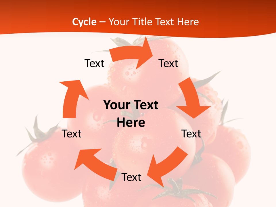 A Bunch Of Tomatoes On A White Background PowerPoint Template