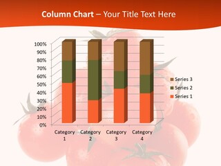 A Bunch Of Tomatoes On A White Background PowerPoint Template