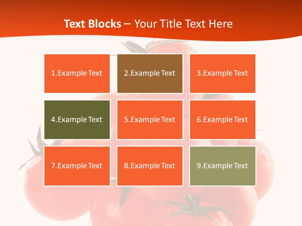 A Bunch Of Tomatoes On A White Background PowerPoint Template