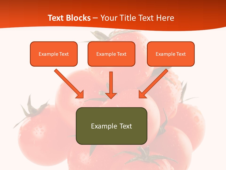 A Bunch Of Tomatoes On A White Background PowerPoint Template