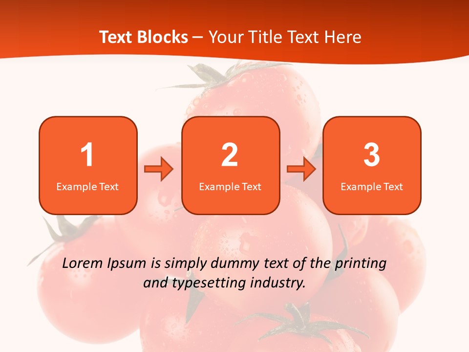 A Bunch Of Tomatoes On A White Background PowerPoint Template