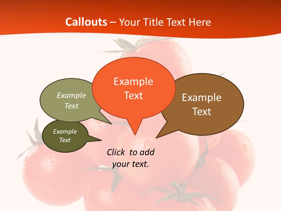 A Bunch Of Tomatoes On A White Background PowerPoint Template