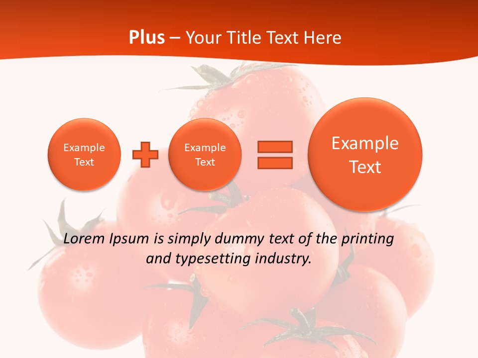 A Bunch Of Tomatoes On A White Background PowerPoint Template