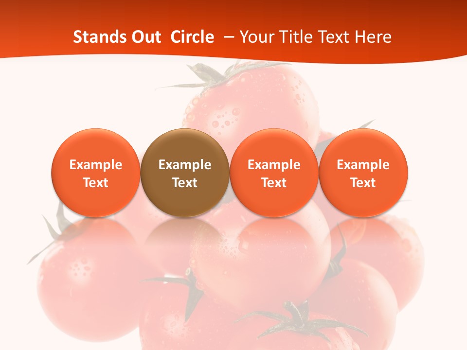 A Bunch Of Tomatoes On A White Background PowerPoint Template