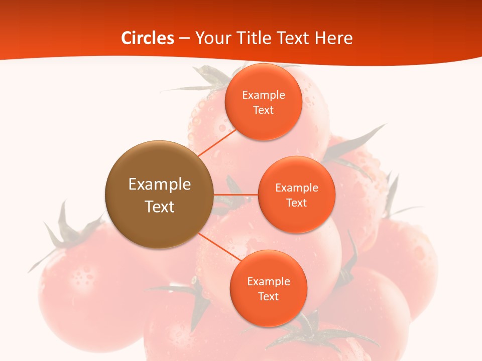 A Bunch Of Tomatoes On A White Background PowerPoint Template