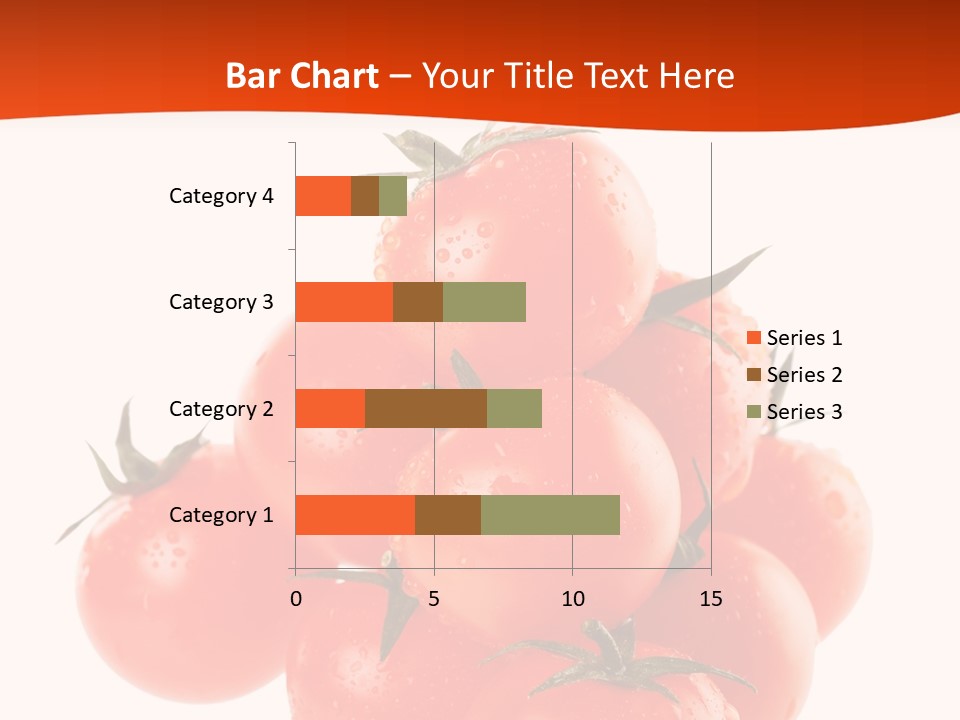 A Bunch Of Tomatoes On A White Background PowerPoint Template