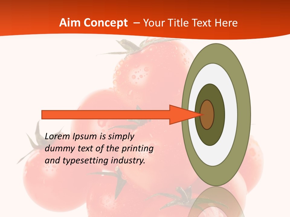 A Bunch Of Tomatoes On A White Background PowerPoint Template