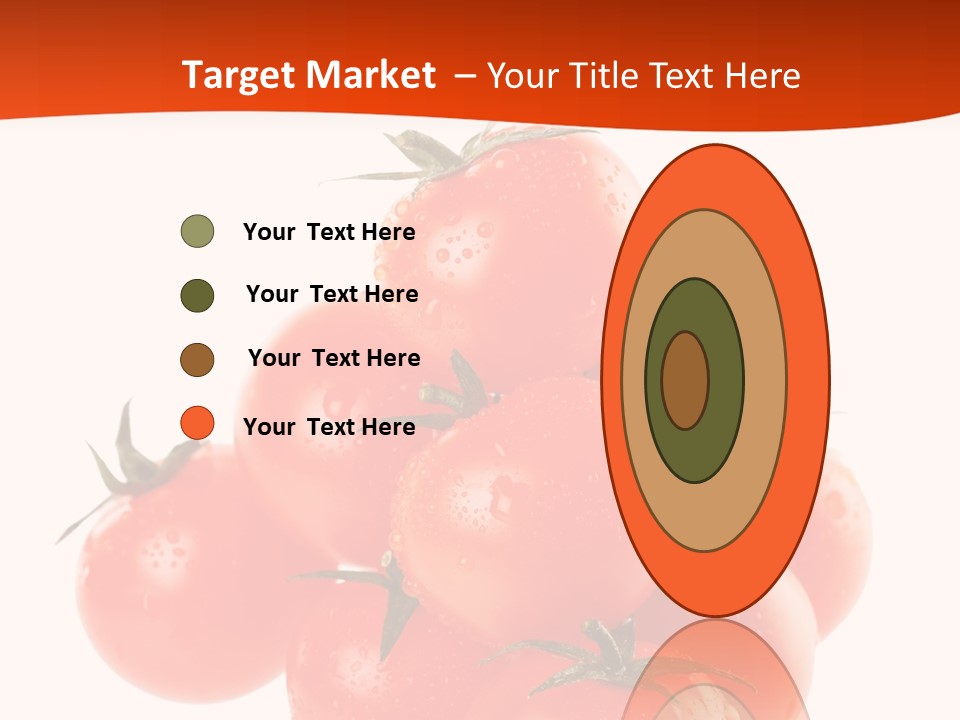 A Bunch Of Tomatoes On A White Background PowerPoint Template