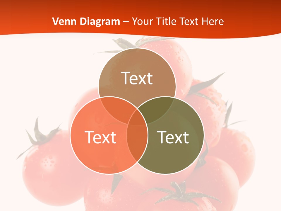 A Bunch Of Tomatoes On A White Background PowerPoint Template