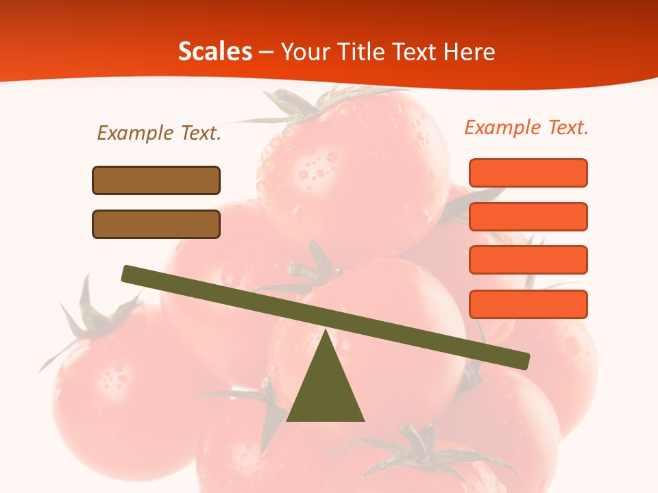 A Bunch Of Tomatoes On A White Background PowerPoint Template
