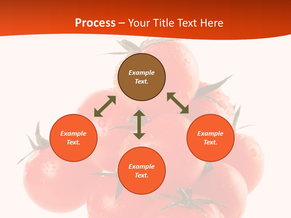 A Bunch Of Tomatoes On A White Background PowerPoint Template