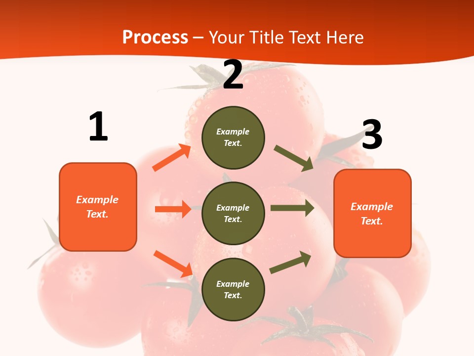 A Bunch Of Tomatoes On A White Background PowerPoint Template