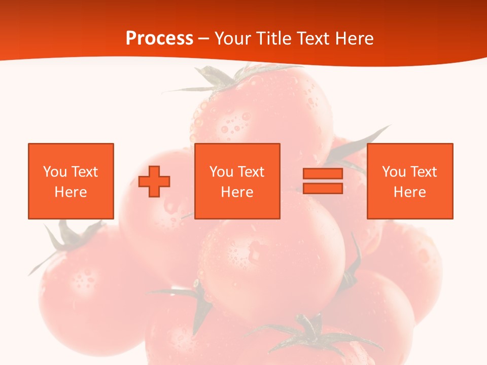 A Bunch Of Tomatoes On A White Background PowerPoint Template