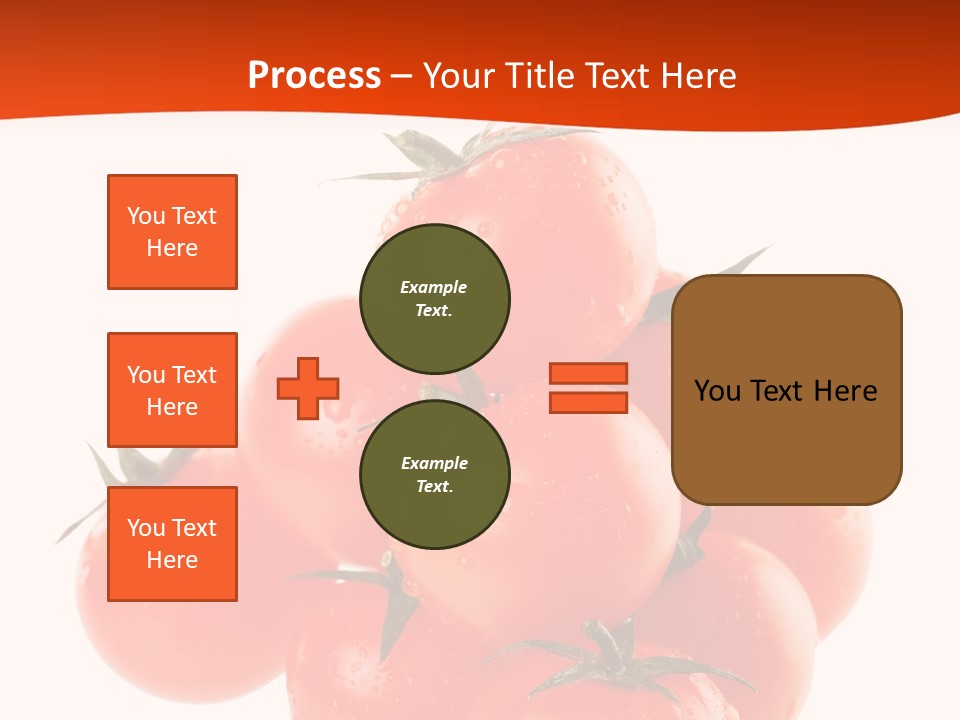 A Bunch Of Tomatoes On A White Background PowerPoint Template