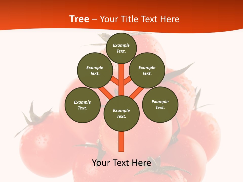 A Bunch Of Tomatoes On A White Background PowerPoint Template