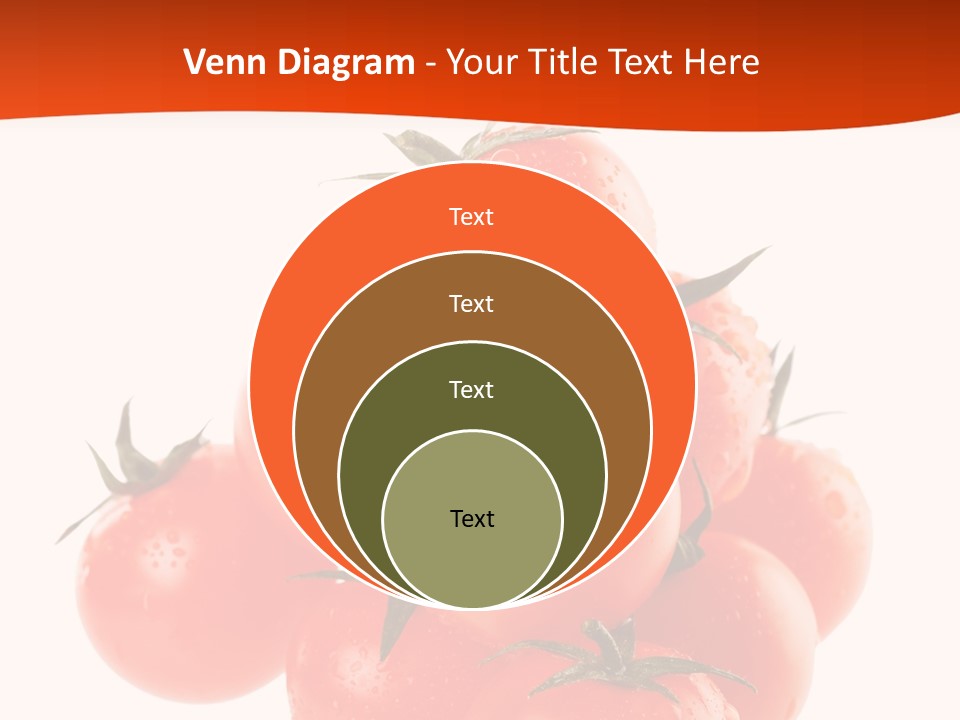 A Bunch Of Tomatoes On A White Background PowerPoint Template