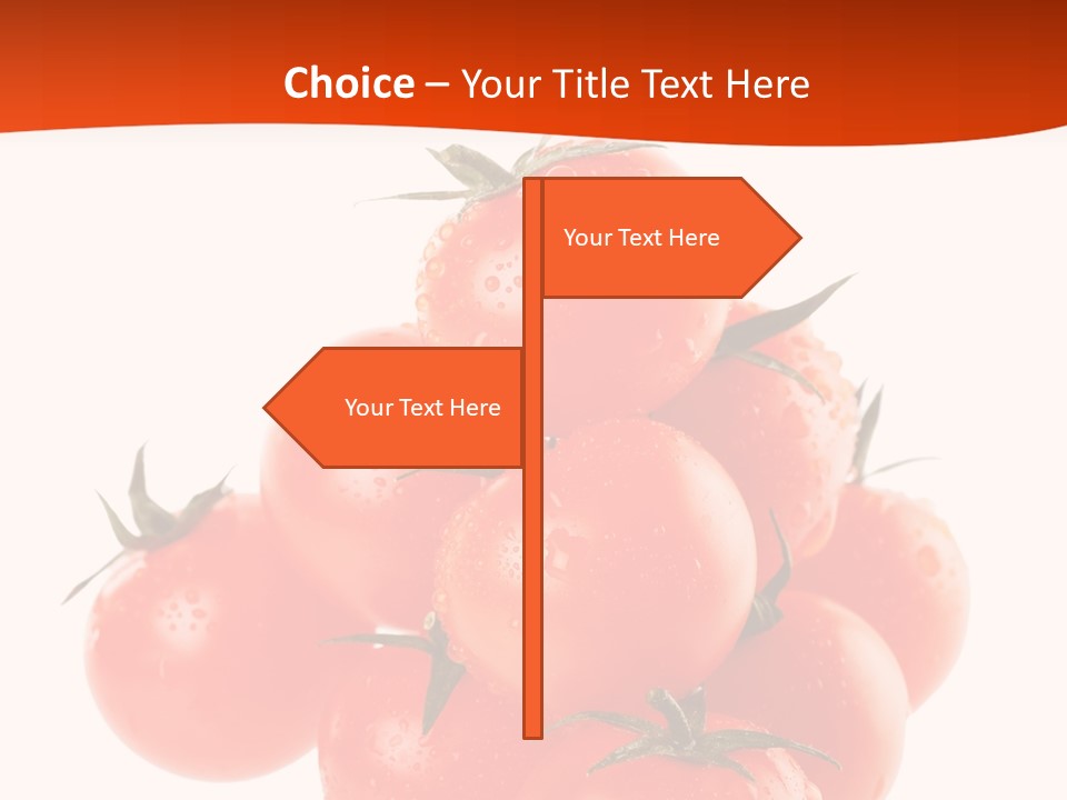 A Bunch Of Tomatoes On A White Background PowerPoint Template