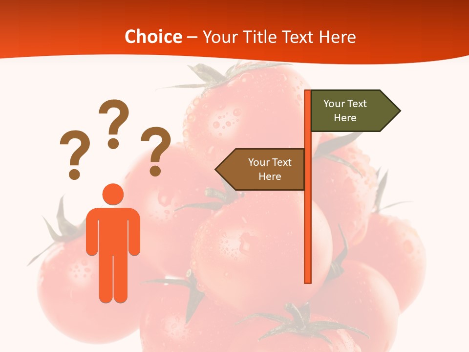 A Bunch Of Tomatoes On A White Background PowerPoint Template