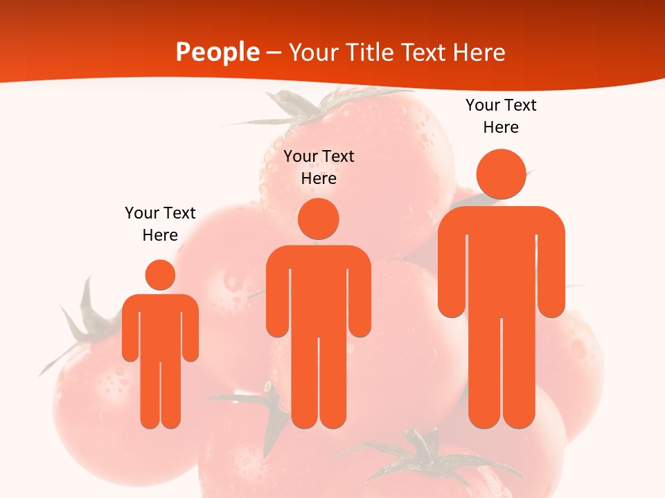 A Bunch Of Tomatoes On A White Background PowerPoint Template